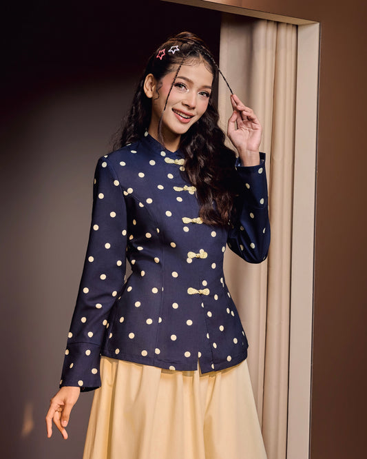 Polka in Navy Sugar