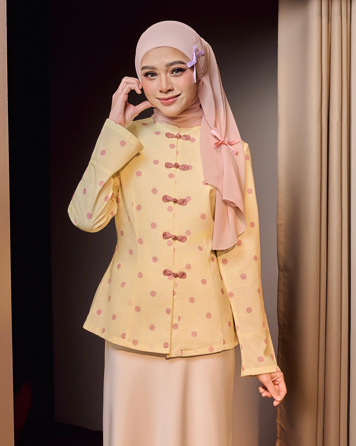 Polka in Lemon Blush