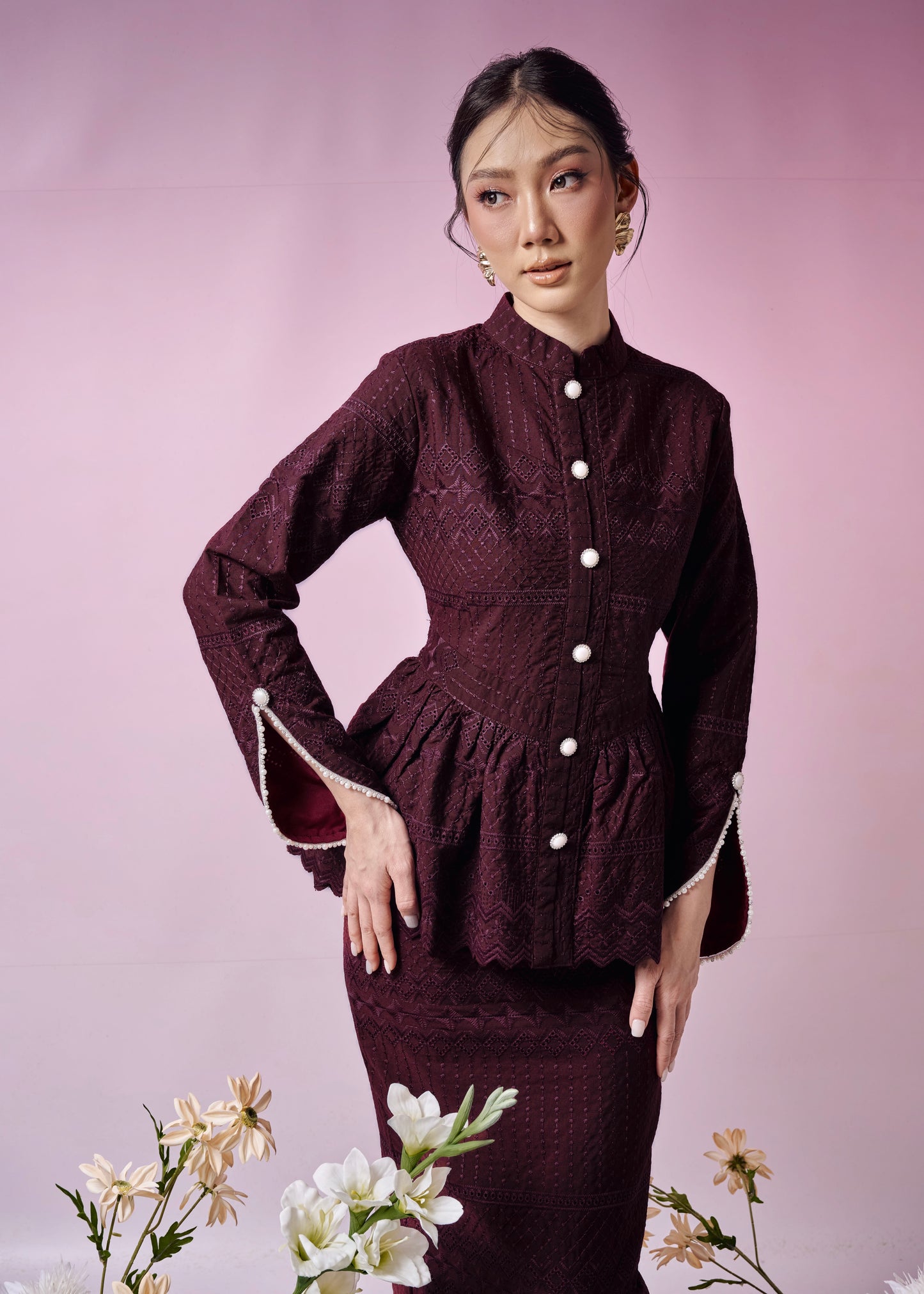 Anggun in Burgundy